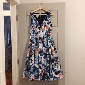Donna Morgan A-line floral tea dress